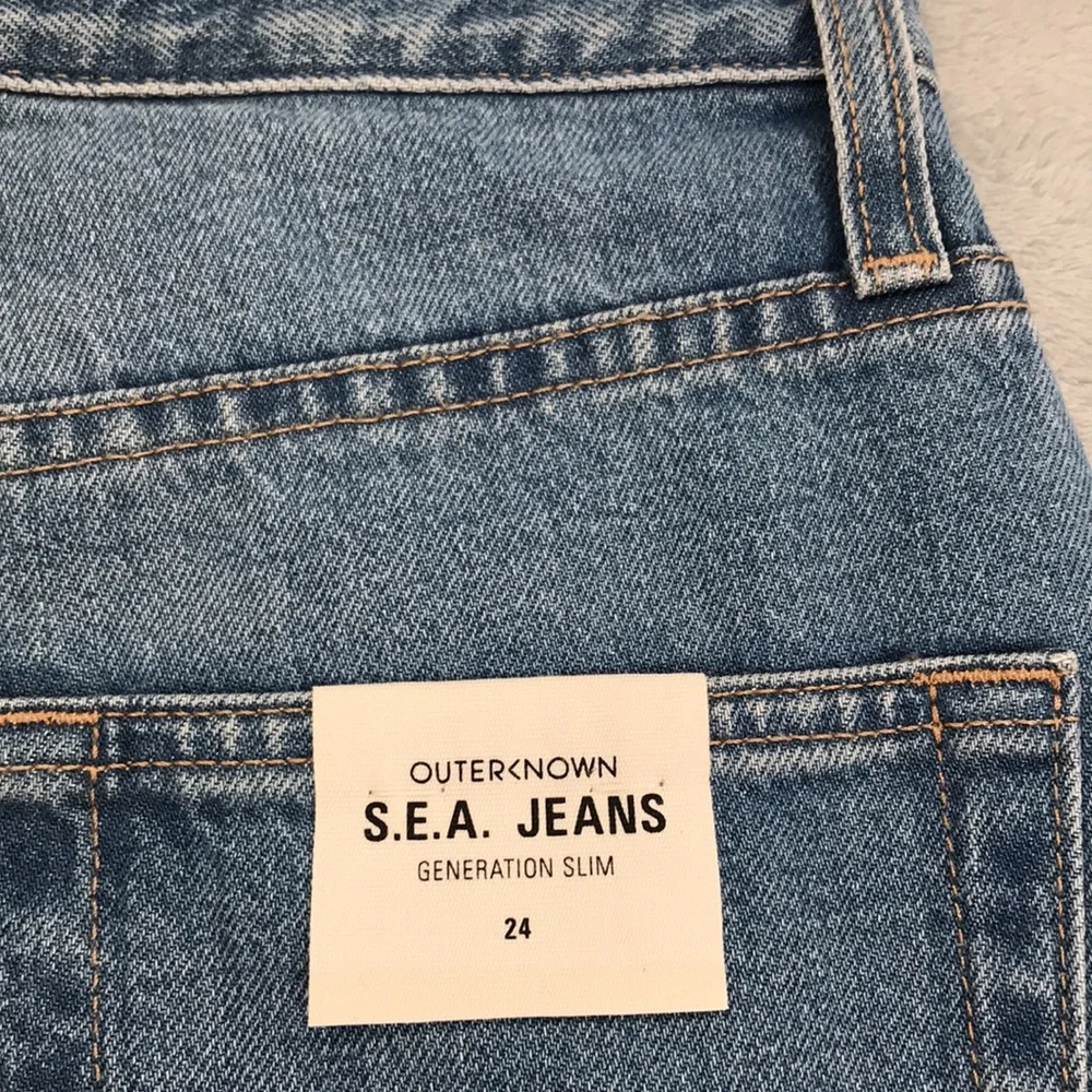 Outerknown Women's Medium Wash Sea Jeans Generation Slim Jeans Size 24 New